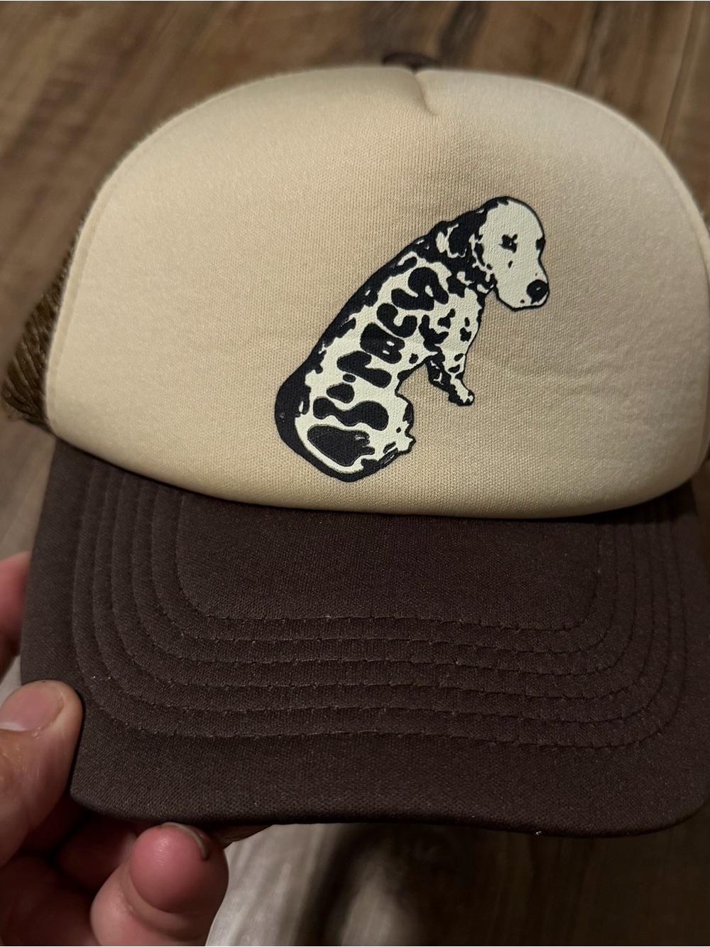 Sublime x Market Cream and Brown Dog Trucker Hat